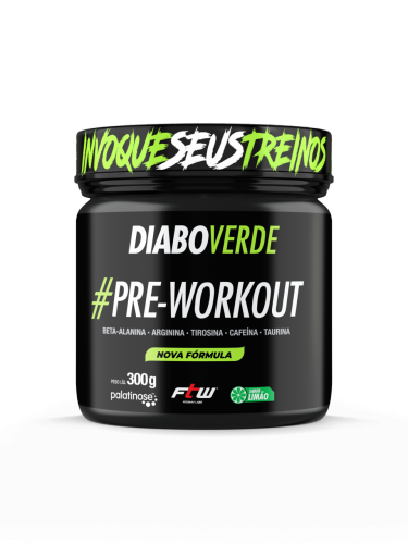 DIABO VERDE PRE-WORKOUT 300G - SABOR LIMÃO