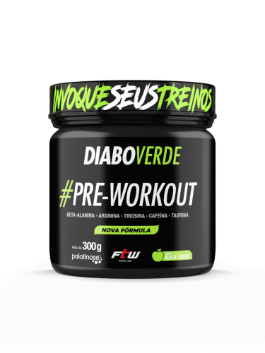 DIABO VERDE PRE WORKOUT 300G SABOR MACA VERDE